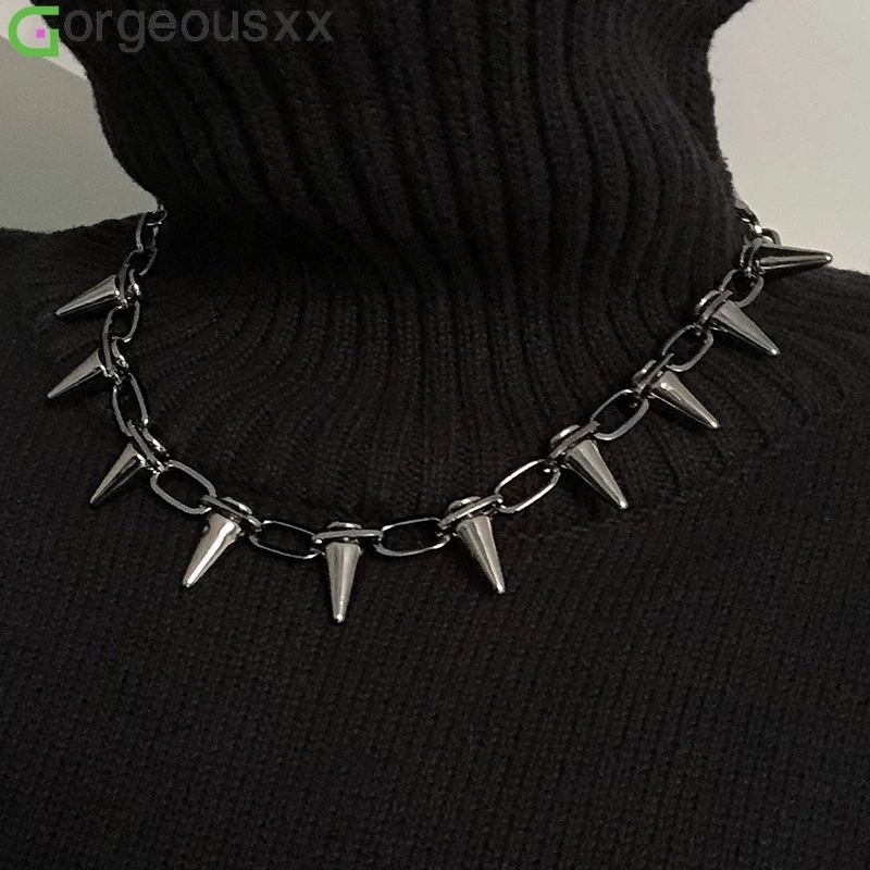 Choker Coreano Fashion Punk Rebite