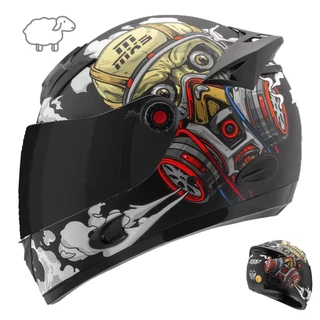 Capacete Fechado Para Moto Fume Virus Mixs Original Novo