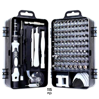115 Peças Kit Ferramentas Jogo Mini Chaves Precisão Multiuso Celular Notebook Tablet