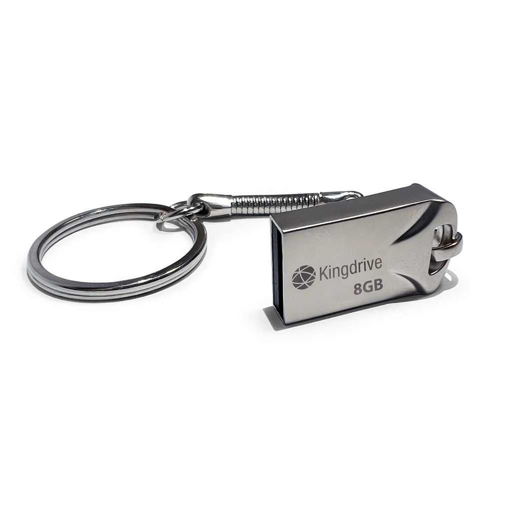 Pen Drive 8GB 2.0 com Chaveiro Metal Kingdrive com Garantia