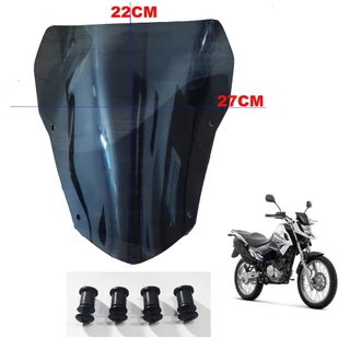 Bolha para-brisa lente fumê moto Xtz150 Crosser 150 Xtz