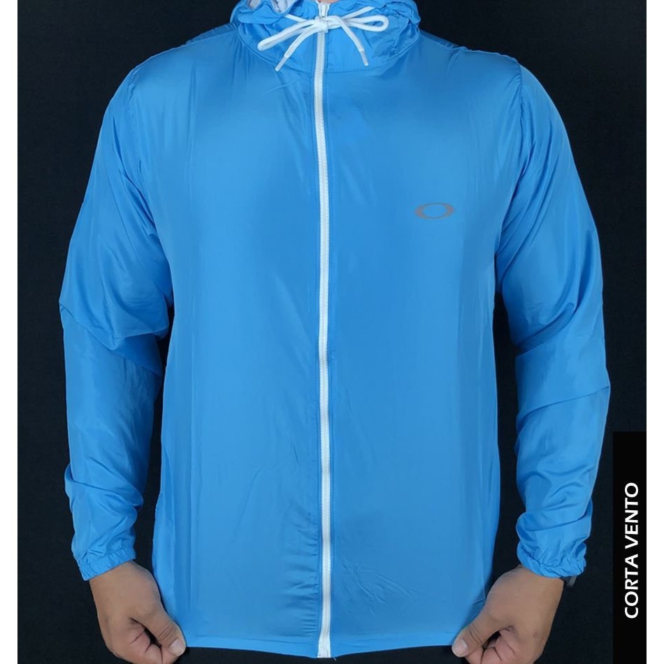 Blusa jaqueta corta vento Oakley Premium Europeu Com Capuz em