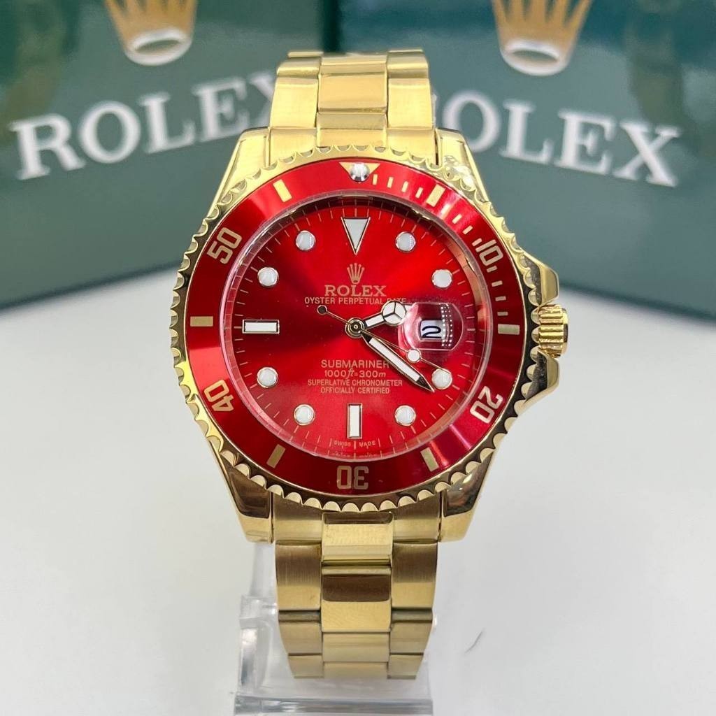 Relogio Rolex Submariner Para Homens de Luxo Banhado a Ouro 18K ...