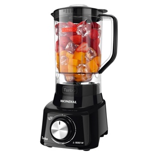 Liquidificador 5 velocidades 900 watts full black - L-900-FB - Mondial (110V)