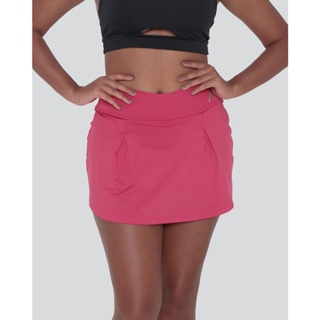 Short Saia Feminino Fitness Fitter Rosa