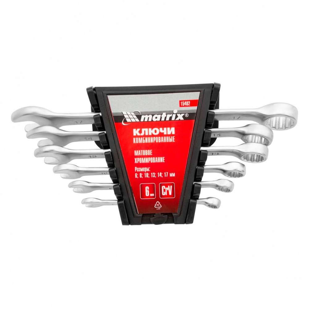 Jogo de chave combinada 6 a 17mm 6PÇS 154029 MTX