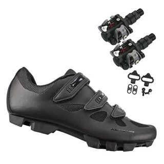 Sapatilha Mtb Ciclismo Absolute Nero II + Pedal Wellgo M919