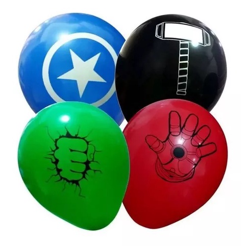 Balao Sao Roque N9 Tema Herois Sortido Decoraçao Evento