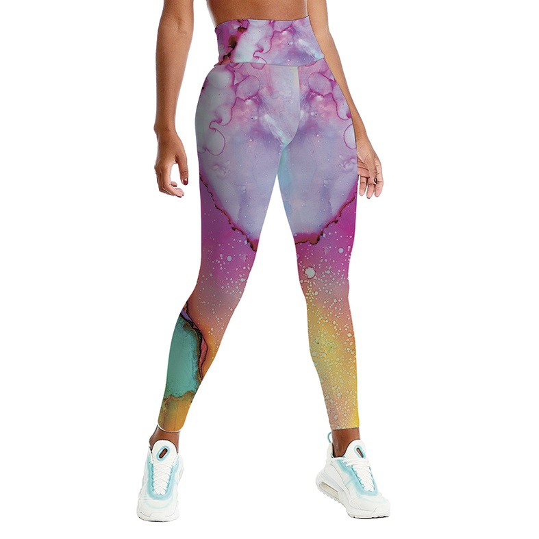 Cal a Legging Grossa Estampada Tie Dye Shopee Brasil