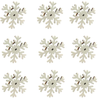 Kit 9 Porta Guardanapo MDF EVA Flocos de Neve Natal