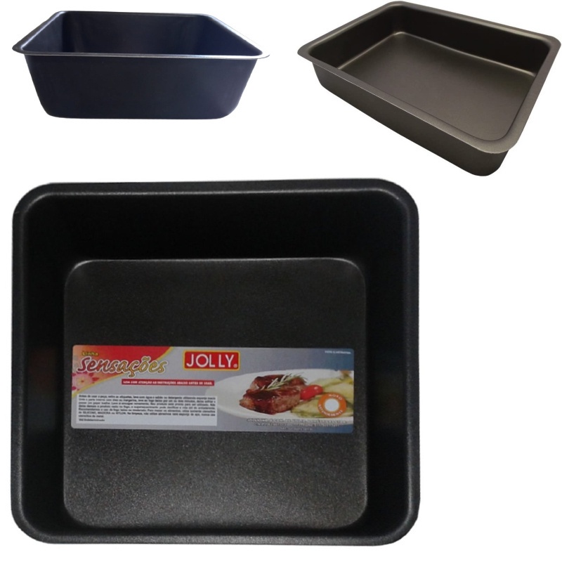 Forma Assadeira Funda Anteaderente Forninho Air Fryer Jolly