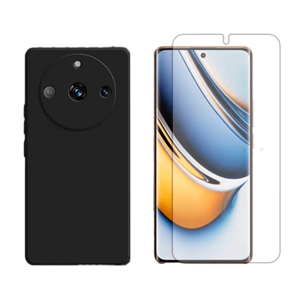 Capa Aveludada Para Realme 11 Pro Plus + Pelicula Hidrogel