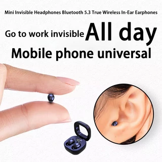 SK19 Fones De Ouvido Bluetooth 5.3 Intra-Auriculares Sem Fio Verdadeiros Mini Cancelamento Da Qualidade Sonora HiFi Invisível Para Dormir