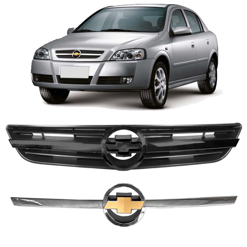 Grade Frontal Radiador Astra 2003 2004 2005 2006 2007 2008 2009 2010 ...