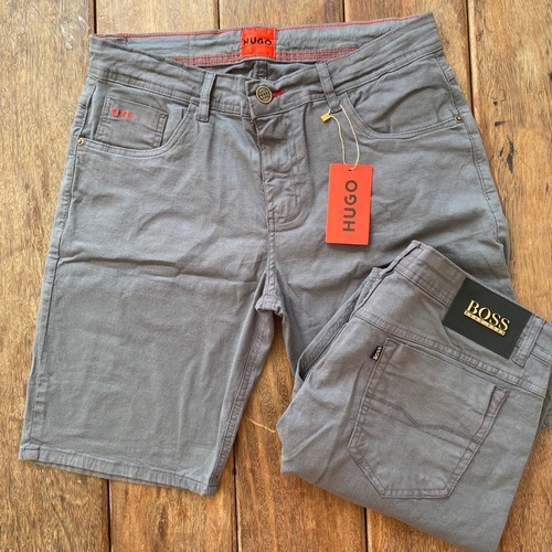 Bermuda De Sarja Boss Masculina Estilo Com Elastano Premium | Shopee Brasil