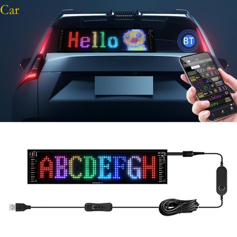 Painel LED Controle Aplicação Do Carro Pixel Sinais Da Janela Traseira USB 5V Tela Texto Rolante