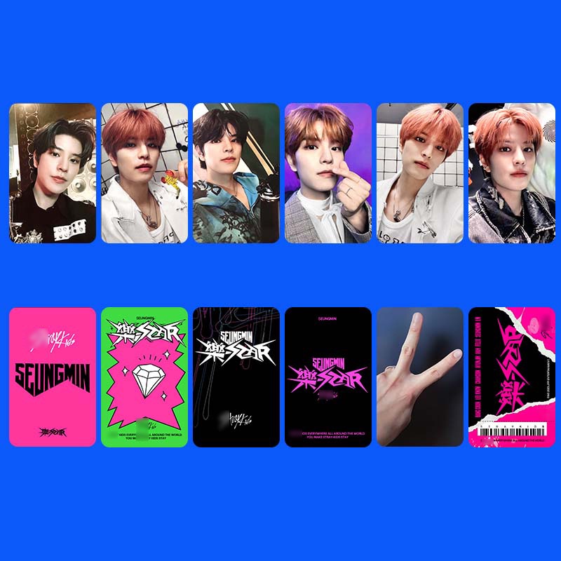 6-8 Pçs/set Straykids ROCK STAR SKZ HOP Photocards BANGCHAN