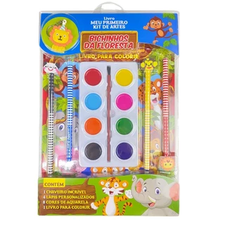 Bichinhos da Floresta Livro Meu Primeiro Kit de Artes