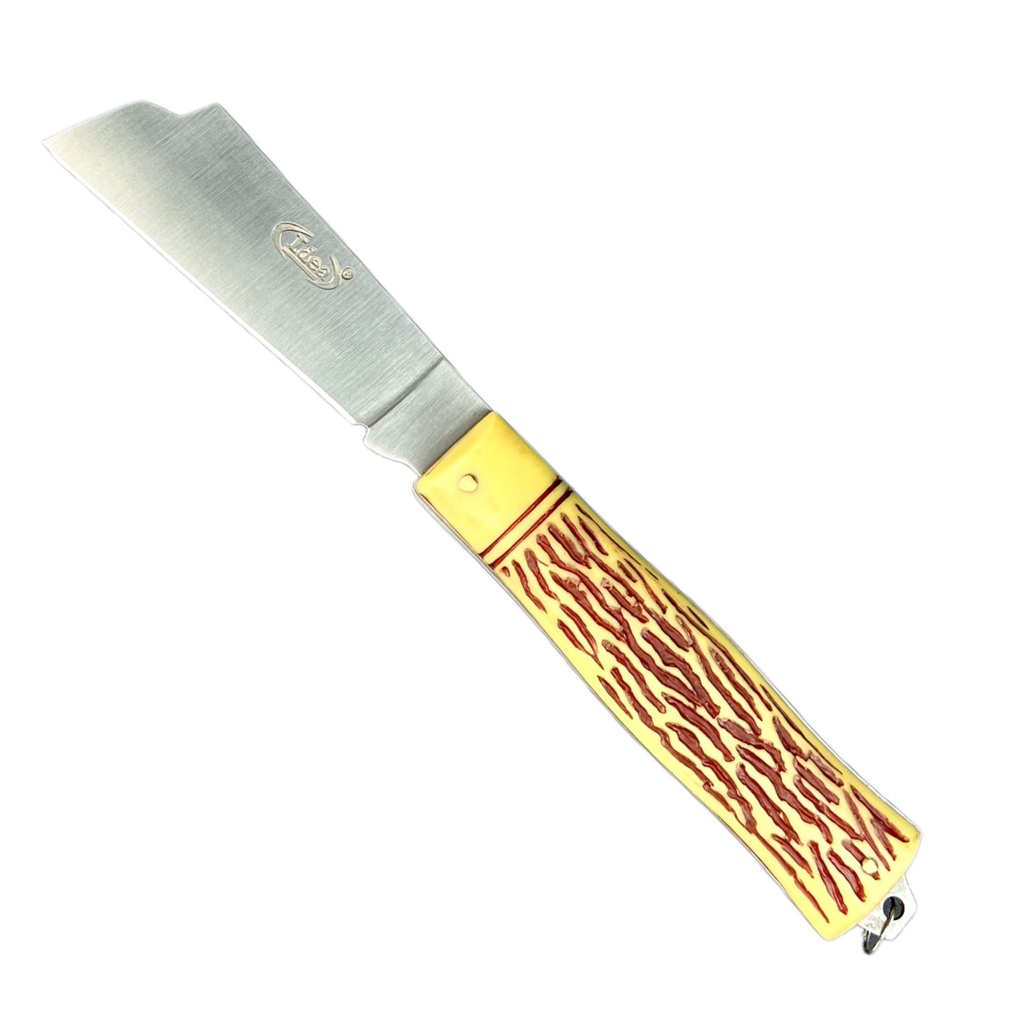 Canivete Luatek Lâmina Aço Inoxidável Ponta Larga E Bainha ID-7488