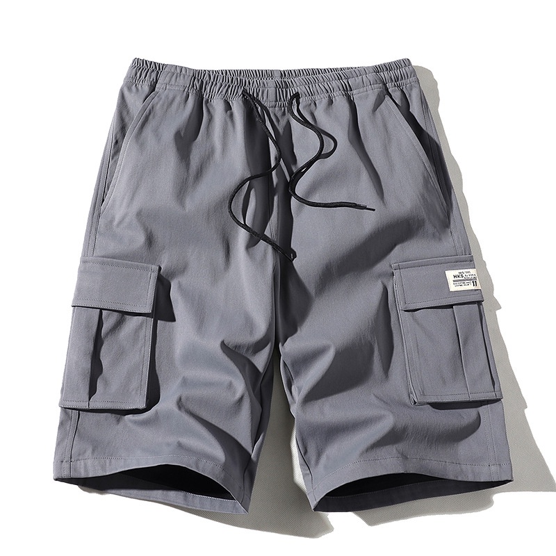 Shorts Bermuda Algodão Cargo Masculina Folgada De Verão new