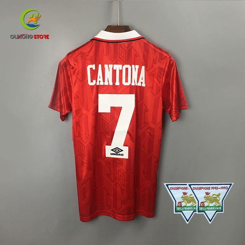 Retro 7 # CANTONA 1992-1994 Jersey7 Camisa