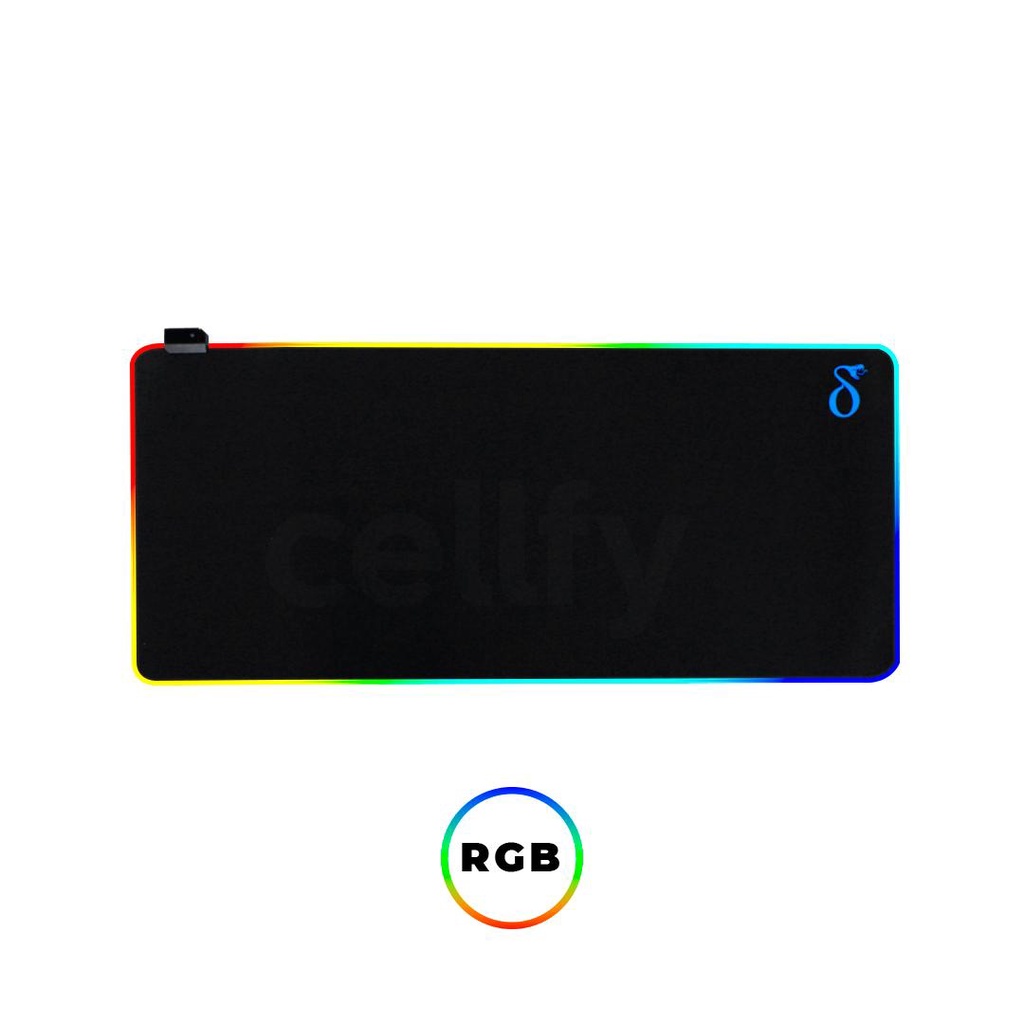 Mouse Pad Gamer Borracha Antiderrapante Iluminado Led RGB