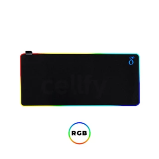 Mouse Pad Gamer Borracha Antiderrapante Iluminado Led RGB