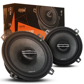 Kit Alto Falante Coaxial Hertz 100w 4 Ohms 5 Pol Som Cx130