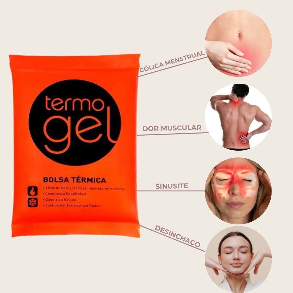 Bolsa T rmica Gel Quente E Frio Tamanho Grande Termogel Shopee Brasil