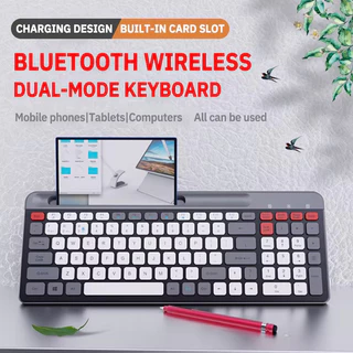 Teclado Multimídia Pc Computador Fio ABNT2 Silencioso Suporte Celular Knup KP-TE132