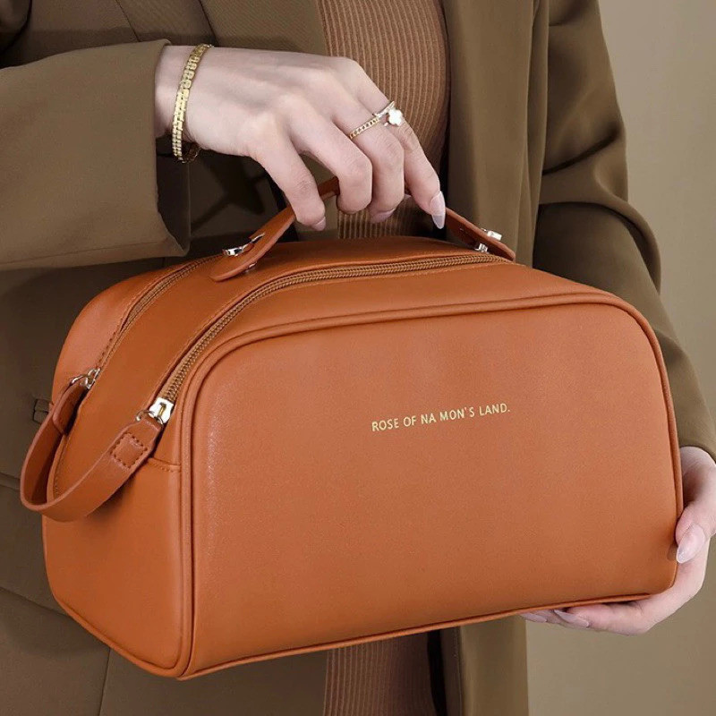 Bolsa Necessaire Organizador Cosmético Maquiagem Capacidade Extra Grande Para Viagem - ana