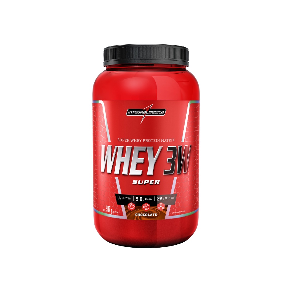 Whey 3W Super (907g) Chocolate Integralmedica