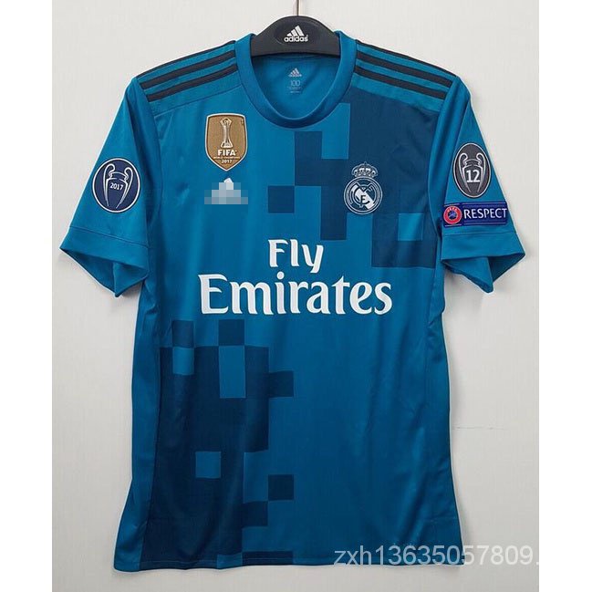 BOKONG 17/18 Real Madrid Third Champions League RONALDO 7 17 Shirt | Retro Jersey 10 MODRIC 7 9 BENZEMA/UCL 2017-2018