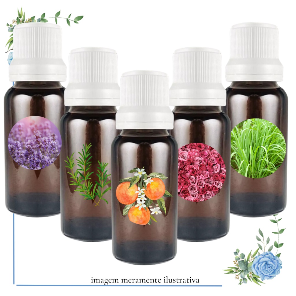 Kit 5 Essências Concentrada Pura Vegetal Para Velas Aromaticas | Shopee ...
