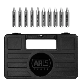 10 Cilindros Co2 Barato Rossi com Maleta Rígida AR15 Sport