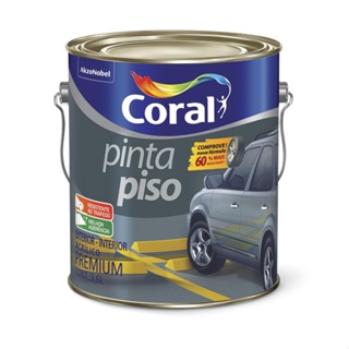 Tinta Coral Pinta Piso Fosco Cinza Médio 3,6 Litros