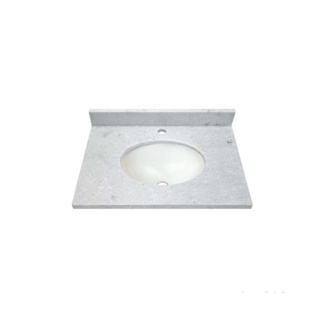 Bancada Venturini para Banheiro Light 60x45x9cm com Cuba Embutida Branca e Antique