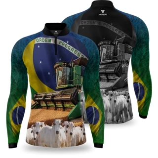 Camisa Agro Matreiro Proteção UV50 - Patriota Agropecuária Squad Promo