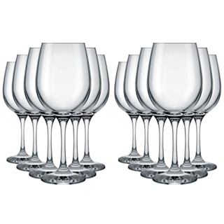 Jogo De 12 Taças Para Vinho Agua Vidro 465ml