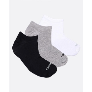 Kit 3 Pares De Meia Invisível Mash Preta Cinza Branca