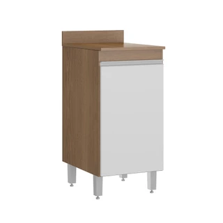 Balcão para Cozinha 40x88 Cm 1 Porta Sabrina MDP Branco 0457 MENU