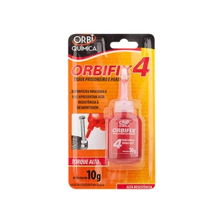 Cola Trava Parafuso Orbifix Vermelho 10g 4 Orbi