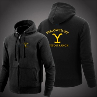 Filme Yellowstone Dutton Ranch 2024 Homens E Capuz Pullover Hoodie De Cor Sólida
