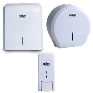 Dispenser Interfolha + Saboneteira + Suporte Papel Higiênico