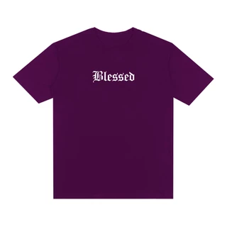 Camiseta Estampada Blessed 100% Algodão Camisa Unissex Fio 30.1 Manga Curta Basic Streetwear Cores Diversas