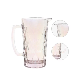 Jarra Diamond 1 Litro Rainbow De Vidro Material de Qualidade Para Bares Restaurantes Cozinha Luxo