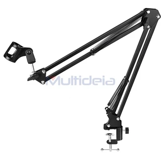 Multideia Suporte Microfone P/gravação Áudio Som Articulável