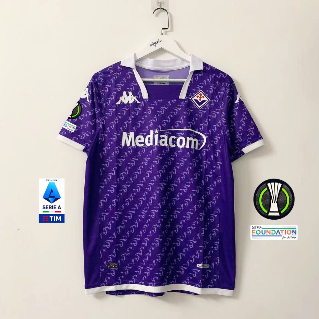 Os Fãs Emitem 23/24 Fiorentina Home footbal jersey S-4XL