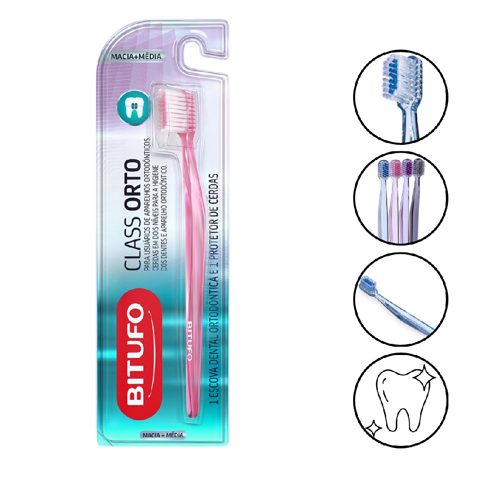 escova de dente ortodôntica para aparelho em Promoção na Shopee