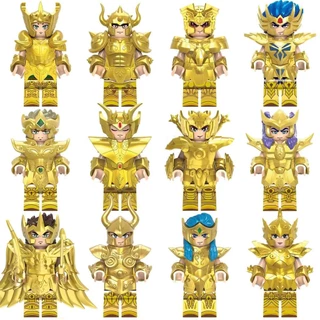 Blocos De Construção Minifiguras Aquarius Camus Figuras De Ouro Santos Brinquedo Libra Dohko